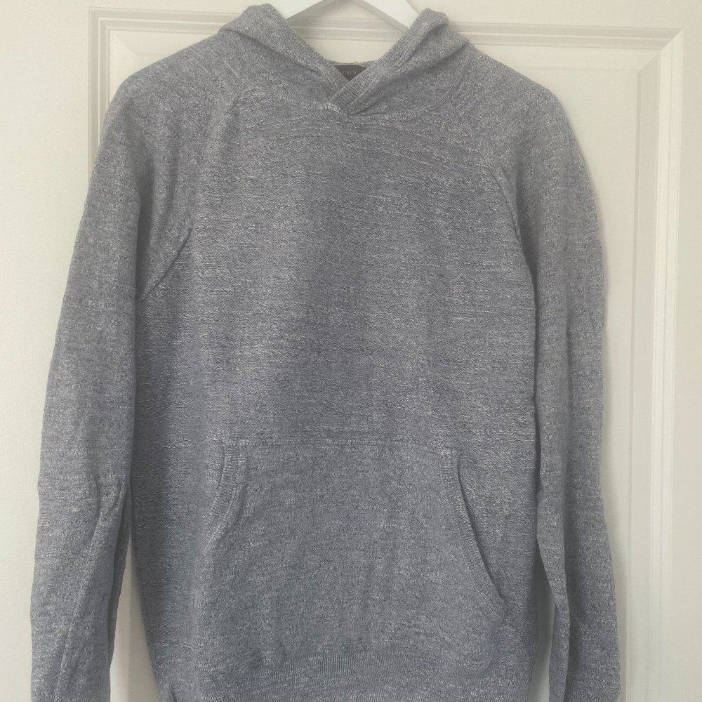 J. Crew 100% Cotton Hooded Long Sleeve in Blue Size L